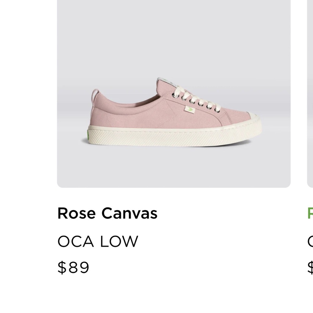 Cariuma OCA Low Rose Canvas Sneakers